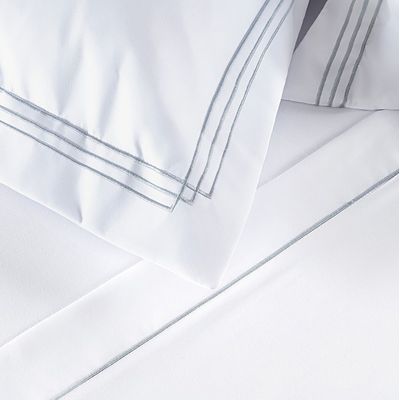 Jogo de Cama Trio 400 Fios King 04 Peças 100% Poliéster - Branco
