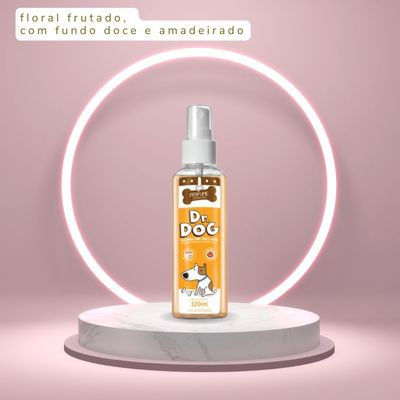 3 x Perfume Loção Colônia Pet Shop Banho e Tosa Fragrância Cachorro e Gato Amadeirado 120ml Dr. Dog Carinho Bom Alta fix