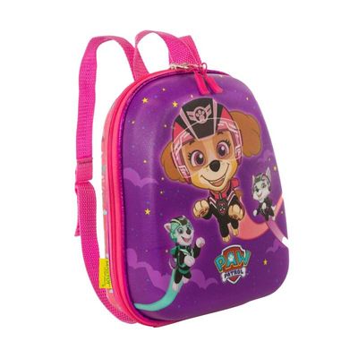 Mochila Escolar Infantil de Costas Patrulha Canina Roxa
