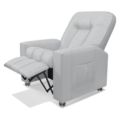 Poltrona do Papai Reclinável Romeo F05 Facto Branco - Lyam Decor
