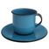 Jogo 6 Xícaras com Pires Caneca Esmaltada 180ml