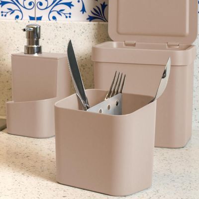 Kit Escorredor Louça Pratos Talheres Cozinha