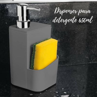 Dispenser Detergente com Esponja 650ml