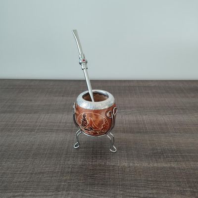 Conjunto Cuia E Bomba Para Chimarrão Com Tripé
