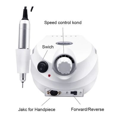 Motor Lixadeira Manicure Pedicure Ferramenta Lixa Eletrica Cor:Branco
