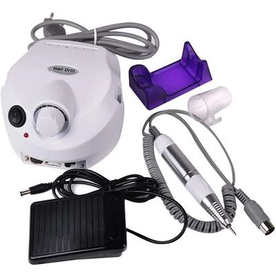 Motor Lixadeira Manicure Pedicure Ferramenta Lixa Eletrica Cor:Branco