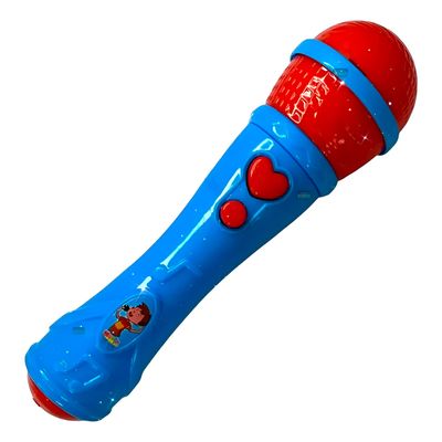 Microfone Infantil de Brinquedo com Música – Estimula Criatividade e Coordenação Cor:Azul
