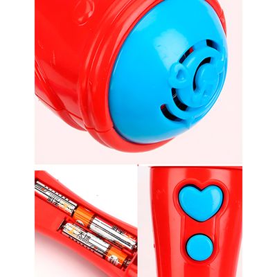 Microfone Infantil de Brinquedo com Música – Estimula Criatividade e Coordenação Cor:Azul