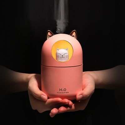 Umidificador Aromatizador Difusor Infantil Gatinho Luz Rgb - Com Luz RGB e Desligamento Automático – 300ml