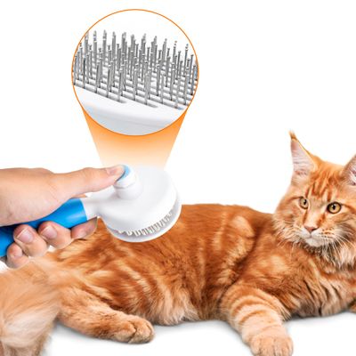 Rasqueadeira Removedor Tira Pelos Pet Animais Gato Cachorro