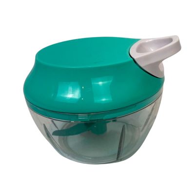 Mini Processador Manual Triturador 3 Laminas Verde
