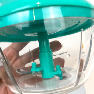 Mini Processador Manual Triturador 3 Laminas Verde