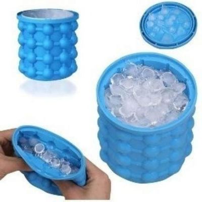 Mini Balde Forma De Gelo Em Silicone Ice