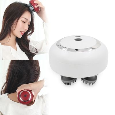 Massageador Elétrico De Cabeça Portátil Branco