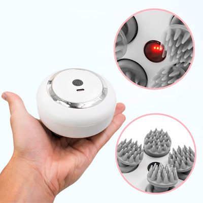 Massageador Elétrico De Cabeça Portátil Branco
