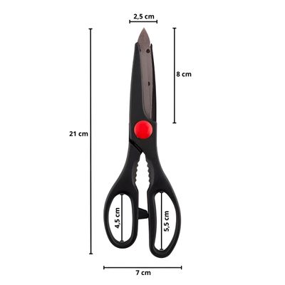 Kit de Utensílios de Cozinha 3 Peças  Tesoura
