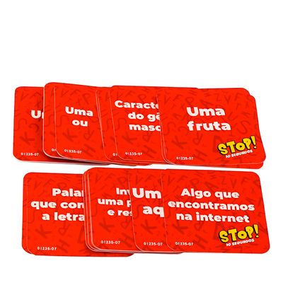 Jogo de Letras Eletrônico – Diversão Educativa para Crianças e Família +5 Anos Jogo Stop Tabuleiro Eletrônico
