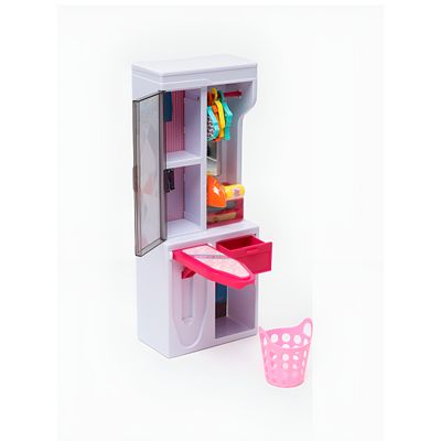 Brinquedo Lavanderia Casinha Boneca Luz Som Interativo