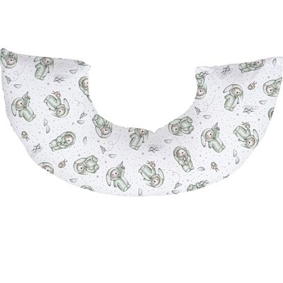 Almofada de Amamentação Tecebem Malha 100% Algodão Com Zíper Yan 45cmx85cm Branco