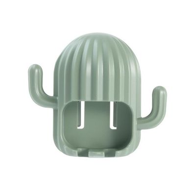 Porta Escova De Dente De Parede Cacto - Verde Claro