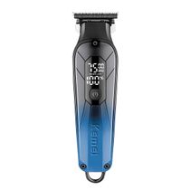 Maquina de Cortar Cabelo Kemei 1741 Degrade Acabamento Azul