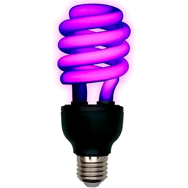 Lâmpada Espiral Luz Ultravioleta Fluorescente