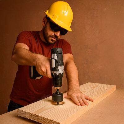 Kit Serra Copo 16 Peças com Maleta para Furos Madeira Plástico Gesso - Furos Perfeitos