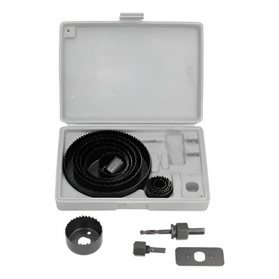 Kit Serra Copo 16 Peças com Maleta para Furos Madeira Plástico Gesso - Furos Perfeitos