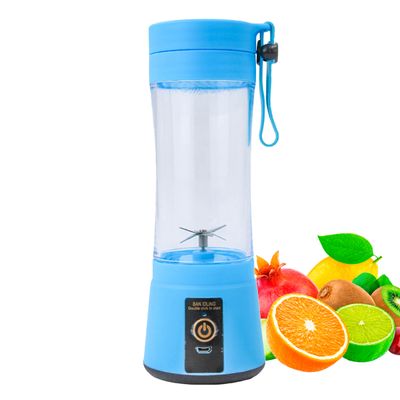 Mini Liquidificador Juice Cup Portátil Elétrico Suco - Tritura Frutas e Gelo para Sucos Frescos em Segundos | Cor:Azul
