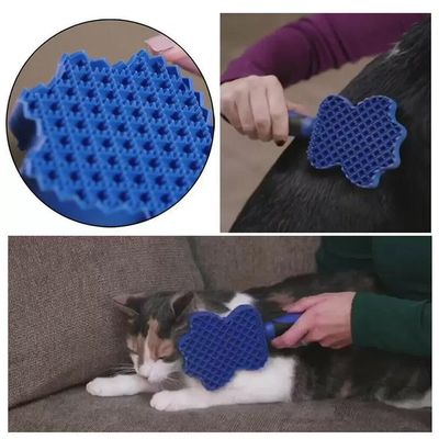 Escova Silicone Pet 3 Em 1 Tira Pelos Massageadora Higienica - Massageadora, Removedora de Pelos e Higiênica