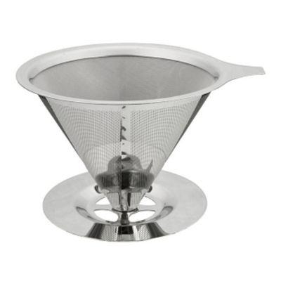 Coador De Cafe Aço Inox Reutilizavel Ecologico Tamanho:Pequeno