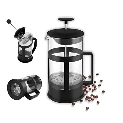 Cafeteira Prensa Francesa Chá Café 350ml Aço Inox Vidro - Café e Chá Perfeitos a Cada Infusão