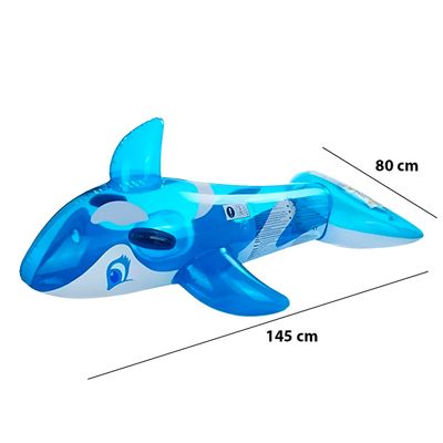 Boia Inflável Formato Baleia Azul Infantil Piscina - Grande, Segura e Divertida para Crianças