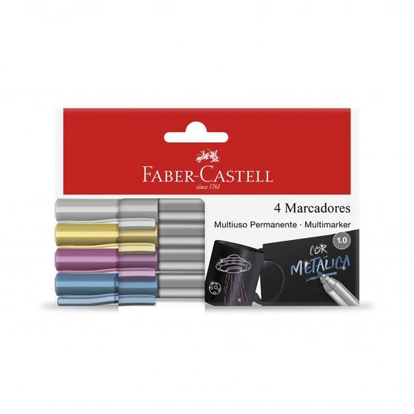 Marcador Permanente Faber-Castell Metallic Multimark 1.0mm Colors
