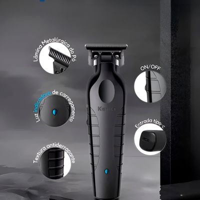 Maquina De Cortar Cabelo Barba Acabamento Profissional