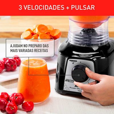 Liquidificador Arno Power Mix Essential Preto LQ19 220V