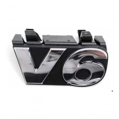Emblema Letras V6 Encaixe Dianteiro Amarok 2017/2020 Cromado