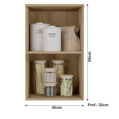 Armário Aéreo 40 Cm Sem Porta Finesse Capuccino - Thb