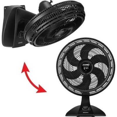 Ventilador Arno Turbo Force 2 Em 1 Preto 127v