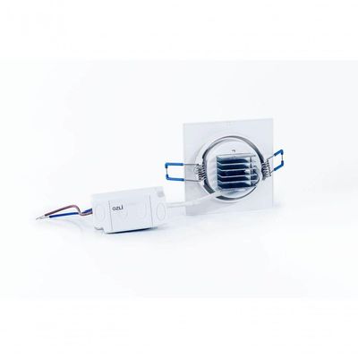 Kit C/ 10 Luminárias Spot Led 5w Bidirecional 6500k Quadrado Bivolt