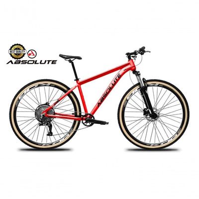Bicicleta Aro29 Nero5 Peças Inteira Absolute 12v Hidr. Hollowtech Garfo Trava No Guidão vermelho