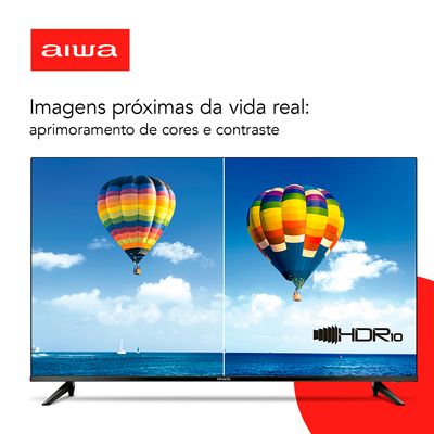 Smart TV Aiwa AWS-TV-50-BL-02-A Borda Infinita - Bivolt
