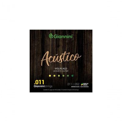 Encordoamento Violão Aço .011 Bronze Gespw