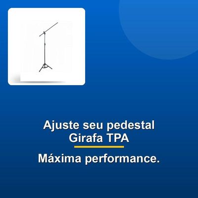 Pedestal Microfone Girafa Tpa Preto Ask