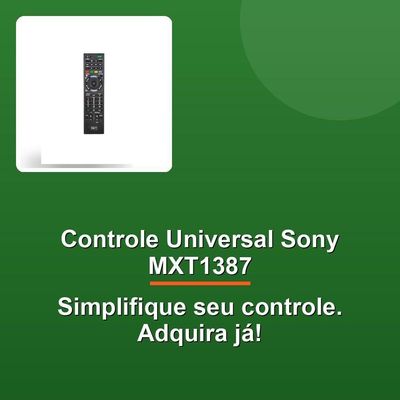 Controle Remoto Universal Sony Mxt1387