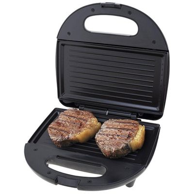 Sanduicheira E Grill Britânia Crome Inox Preta 110V