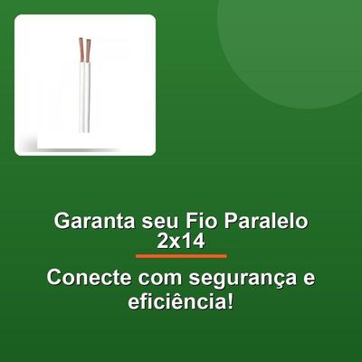Fio Paralelo 2×14 1,50mm Branco Controller Rl -100