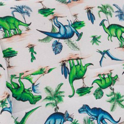 Edredom Mimos Solteiro Dupla Face Malha Manta Soft Dinossauro - 100% Algodão