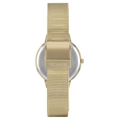 Relógio Technos Feminino Ref: 2035nbf/1k Elegance Mesh Dourado