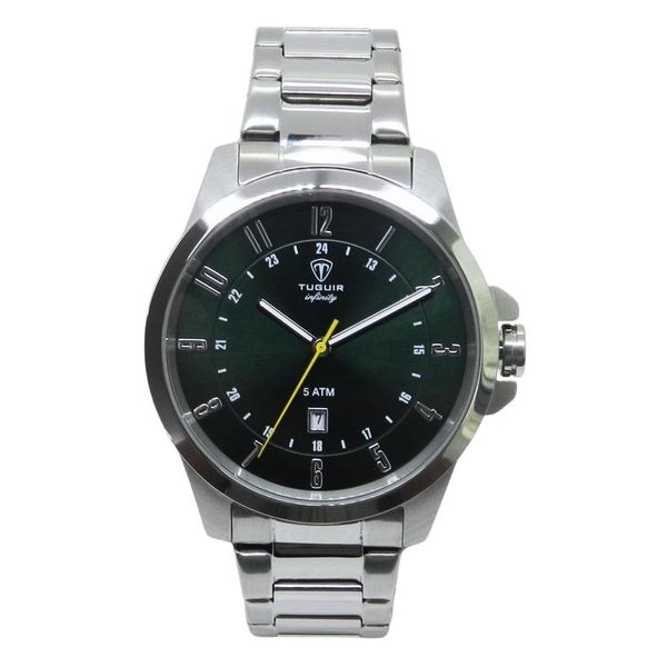 Relógio Tuguir Masculino Ref: Tgi37177 Casual Aço Prateado